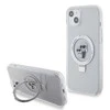 Karl Lagerfeld KLHMP15MHMRSKCH Apple iPhone 15 Plus / 14 Plus 6.7" dėklas telefonui baltos spalvos hardcase Ring Stand Karl&amp;Choupettte MagSafe
