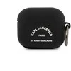 Karl Lagerfeld Rue St Guillaume silikoninis dėklas ausinėms AirPods 3 juodos spalvos