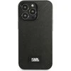 Apple iPhone 13 Pro Karl Lagerfeld dėklas Saffiano Plaque juodos spalvos