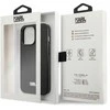 Apple iPhone 13 Pro Karl Lagerfeld dėklas Saffiano Plaque juodos spalvos