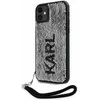 Apple iPhone 11 Karl Lagerfeld dėklas Sequins Cord (KLHCN61PSQRKS) sidabrinės spalvos