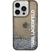 Apple iPhone 14 Pro Karl Lagerfeld dėklas Liquid Glitter Elong (KLHCP14LLCKVK) juodos spalvos