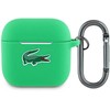Lacoste Liquid Silicone Croc Logo dėklas skirtas Apple AirPods 4 žalios spalvos