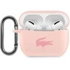 Rožinis AirPods Pro dėklas su atviro dangtelio vaizdu