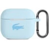 Lacoste Liquid Silicone Glossy Printing Logo dėklas skirtas Apple AirPods 3 mėlynos spalvos