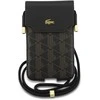 Lacoste PVC mišinio monograminis metalinis telefono dėklas, rudas, XL dydžio