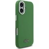 Lacoste Iconic Petit Pique Metal Logo MagSafe dėklas skirtas Apple iPhone 17 žalios spalvos
