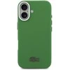 Lacoste Iconic Petit Pique Metal Logo MagSafe dėklas skirtas Apple iPhone 17 žalios spalvos
