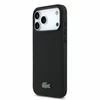 Dėklas Lacoste PVC Iconic Petit Pique Metal Logo MagSafe Case for iPhone 18 Pro Max Juodas