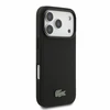 Dėklas Lacoste PVC Iconic Petit Pique Metal Logo MagSafe Case for iPhone 18 Pro Juodas