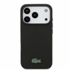 Dėklas Lacoste PVC Iconic Petit Pique Metal Logo MagSafe Case for iPhone 18 Pro Juodas