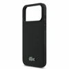 Dėklas Lacoste PVC Iconic Petit Pique Metal Logo MagSafe Case for iPhone 18 Pro Max Juodas
