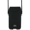 Lacoste PVC Iconic Petit Pique dėklas telefonui XL juodos spalvos