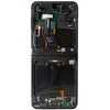 LCD ekranas + lietimui jautrus skydelis + priekinis dangtelis Samsung F731 Galaxy Z Flip 5 5G pilkas (pakeitimo paketas)