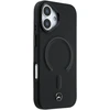Mercedes PU Leather 3D MagSafe dėklas skirtas Apple iPhone 17 juodos spalvos