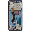 Motorola G86 LCD ekranas + lietimui jautrus skydelis + priekinis dangtelis, juodos spalvos („Spellbound“) (pakeitimo paketas)