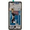 Motorola G86 LCD ekranas + lietimo blokas + priekinis dangtelis žalias (Golden Cypress) (techninės priežiūros komplektas)