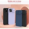 Dėklas Nillkin CamShield Silky Silicone Apple iPhone 15 Plus juodas