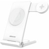Nillkin PowerTrio 3in1 belaidis įkroviklis MagSafe, skirtas Samsung Watch Baltas