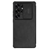 Nillkin Qin Pro Samsung Galaxy S25 Ultra – dėklas telefonui juodos spalvos