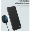 Nillkin Qin Cloth Pro Apple iPhone 14 Plus Camera atverčiamas dėklas telefonui pilkos spalvos