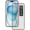 OBAL:ME 5D apsauginis stiklas telefonui Apple iPhone 15 Plus Juodas