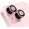 OBAL:ME lešio apsauga skirta Apple iPhone 15/15 Plus rožinės spalvos