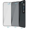 OBAL:ME Privacy 5D ekrano apsauga telefonui Apple iPhone 16 Pro Max Juodas
