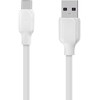 OBAL:ME Simple USB-A/USB-C kabelis 1m baltos spalvos