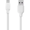 OBAL:ME Simple USB-A/USB-C kabelis 1m baltos spalvos
