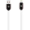 OBAL:ME Sleek USB-A/Lightning kabelis baltos spalvos