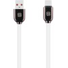 OBAL:ME Sleek USB-A/USB-C kabelis baltos spalvos