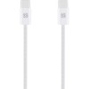 OBAL:ME Super Fast USB-C/USB-C pintas kabelis 60W 1m baltos spalvos