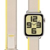 OBAL:ME Textile apyrankė skirta Apple Watch 42-49mm M-L rusvai gelsvas/Geltona