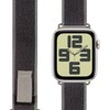 OBAL:ME Textile apyrankė skirta Apple Watch 42-49mm M-L pilkos spalvos/žalios spalvos