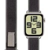 OBAL:ME Textile apyrankė skirta Apple Watch 42-49mm M-L pilkos spalvos/žalios spalvos