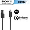 Sony Mobile UCB-20 Sony USB-C duomenų kabelis 3A 1m Juodas (masinis)
