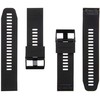 Taktinė 668 silikoninė juosta, skirta Garmin Fenix 5X/6X/7X/8 QuickFit 26mm, juoda