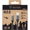 Tactical Fat Man 2.0 kabelis USB-A/USB-C 1m pilkos spalvos