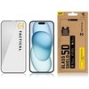 Tactical apsauginis stiklas Shield 5D skirtas Apple iPhone 15 Plus su juodos spalvos krašteliu