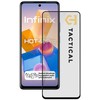 Tactical apsauginis stiklas Shield 5D skirtas Infinix Hot 40 Pro su juodos spalvos krašteliu