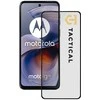 Tactical apsauginis stiklas Shield 5D skirtas Motorola G55 su juodos spalvos krašteliu
