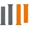 Tactical MagBand Apple Watch 42/44/45/46/49 pilka/oranžinė