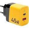 Tactical Microgrid GaN 45W įkroviklis geltonos spalvos