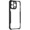Dėklas Tactical Quantum Stealth dangtelis, skirtas Apple iPhone 15 Pro Max skaidrus/juodas
