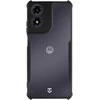Dėklas Tactical Quantum Stealth Cover for Motorola G04 Clear/Juodas