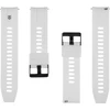 Tactical Quick Release Silicone Band 24mm baltos spalvos