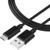 Tactical Smooth Thread kabelis USB-A/USB-C 0.3m juodos spalvos