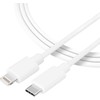 Tactical Smooth Thread kabelis USB-C/Lightning 0.3m baltos spalvos