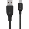 Tactical Stitch Thread kabelis USB-A/USB-C 2m juodos spalvos